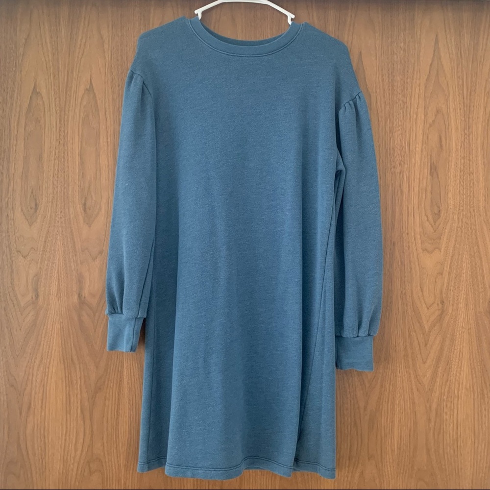 AMERICAN EAGLE Blue sweatshirt dress by